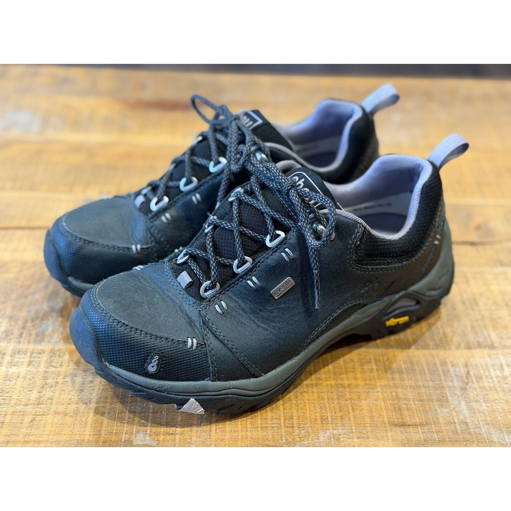 AHNU Montara 2 eVent Waterproof Vibram Soles Hiking Shoes Black Womens Size 8